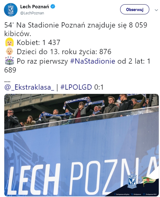 Frekwencja na ostatnim meczu Lecha Poznań! :D